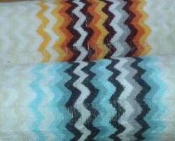 Horizontal Zig Zag Cotton Towel