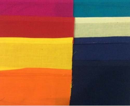 Plain Cotton Cambric Fabric  by R K Dyers