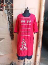 Rayon Embroidered Kurti