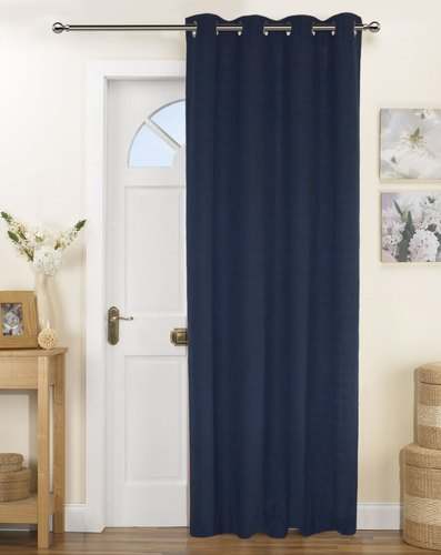 plain cotton long curtain