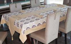 Printed table cloth set