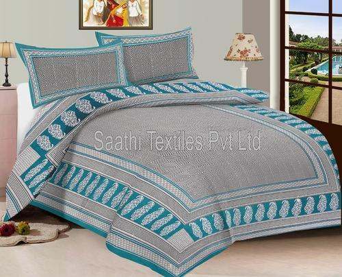 Cotton Double Bed Sheet by Saathi Textiles Private Limited
