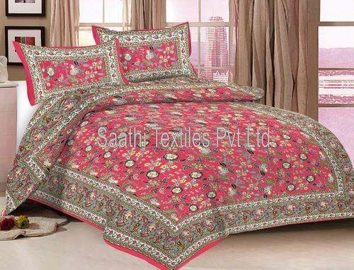 Jaipuri Cotton Bed Sheet by Saathi Textiles Private Limited