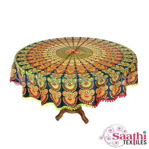 Mandala Table Cloth by Saathi Textiles Private Limited