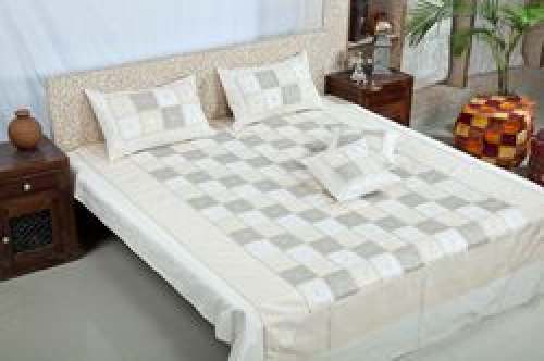 Silk Embroidery Bedsheet