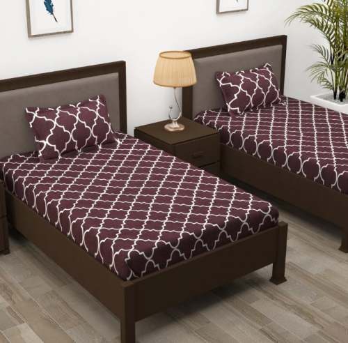 Hotel Dark Color Single Bed Sheet by Elite Decor Private Limited