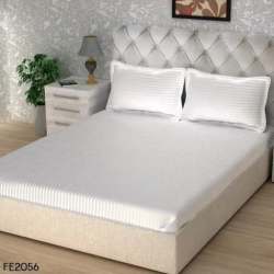 Hotel Multi Color Strip Cotton Bed Sheet