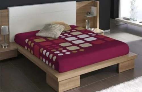 Cotton Double Bed Sheet and 2 Pillow Cover