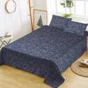Cotton Rich Plain Color Dyed King Bedsheet thumb 1