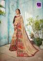 Geo Printed Jacquard Border Sarees thumb 13