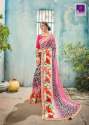 Geo Printed Jacquard Border Sarees thumb 7