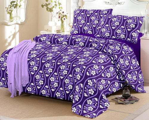 cotton printed bed sheet