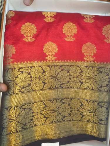 Wedding Wear red Paithani silk saree