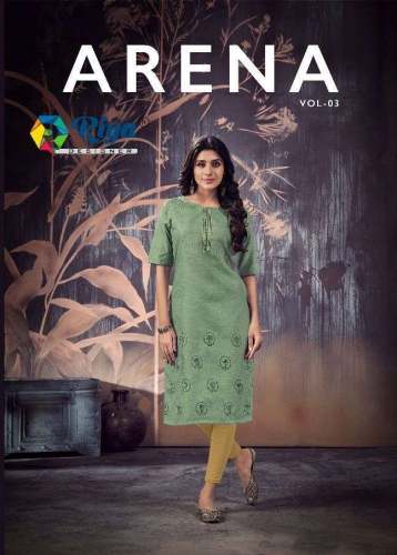 Arena Vol 3 Cotton Kurti by Riya Designer 