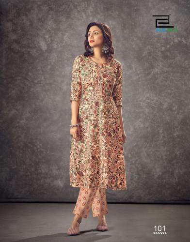 Cotton Show Kurti Pent Combo Set by Blue Hills