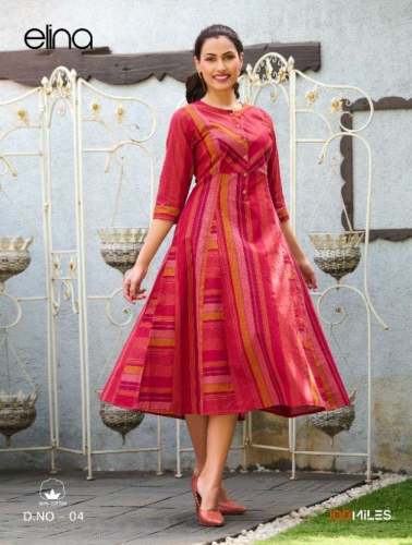 Fancy Midis Kurti Catalog  by 100 Miles Elina 