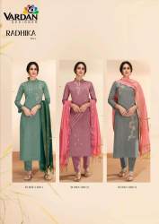 Radhika Vol 2 Kurti Pant with Dupatta by Vardan