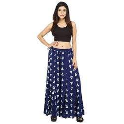 Blue Printed Divider Palazzo