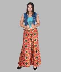 Ladies Cotton Printed Palazzo