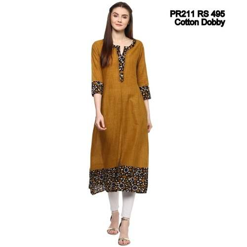 PRAKHYA Cotton Straight Kurti by Prakhya