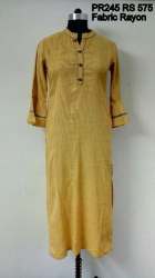 Prakhya Plain Rayon Kurti