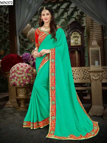 Roohi Embroidery Georgette Saree