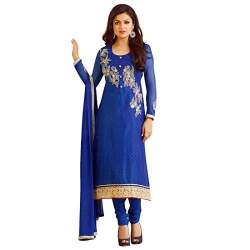 Ladies Silk Embroidered Suit