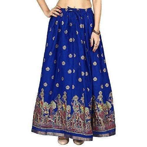 Designer Fancy Jaipuri Print Skirt by Vaastra