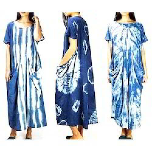 Designer Tie and Dye Ladies Maxi Dress by Vaastra
