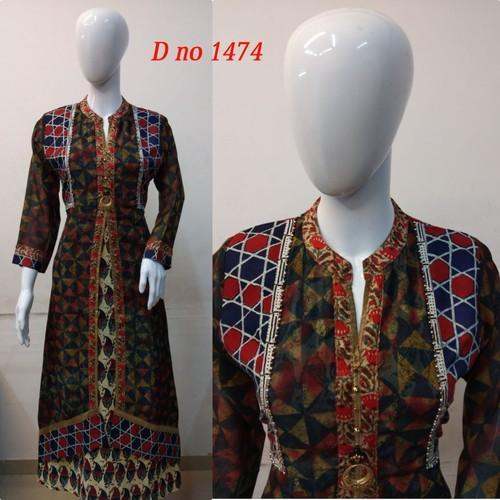 Party Wear Two Layer Kurtis