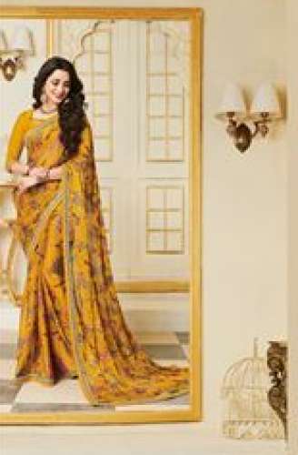 Stylist Look Print Saree by Vishal Sarees