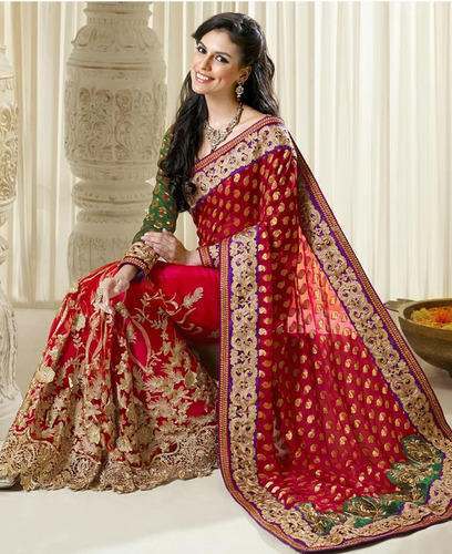 Designer Wedding Saree by Chahat Sarees