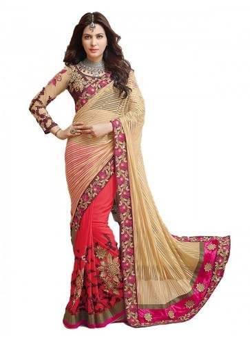 Embroidered Designer Saree by Chahat Sarees