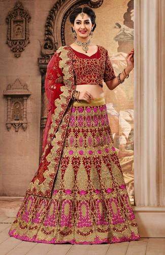 Embroidered Lehenga Choli by Chahat Sarees