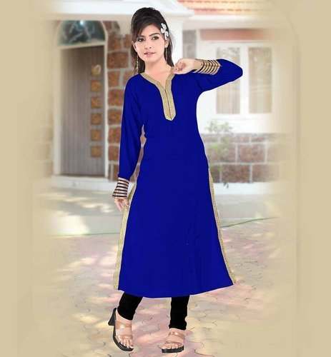 Fancy Blue Full Sleeve Kurti 