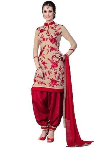 Fancy Patiyala Floral Printed Ready Made Suit