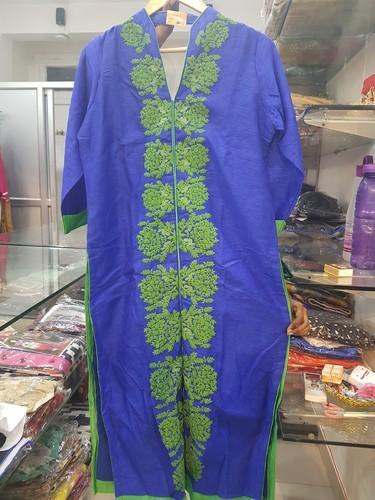 Fancy Plain Embroidery Kurti