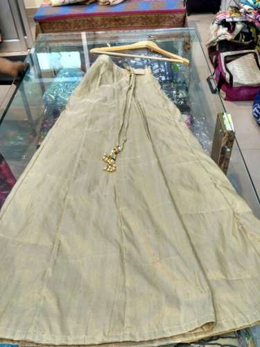Fancy Plain Golden Skirt