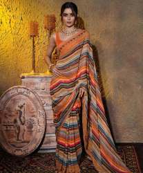 New Beautiful Heavy Sequence Work Party Wear Saree