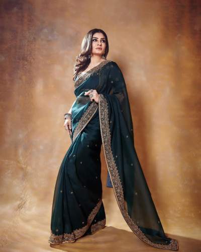 Presenting New Heavy Embroidery Sequence Work Saree