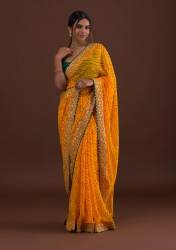 Presenting New Super Trending Bandhej Saree Collection
