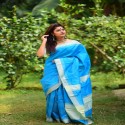 sky-blue-banglore-raw-silk-saree-with-cream-blouse