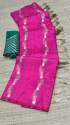 Trending New Pink Pure Dhola Silk Saree 