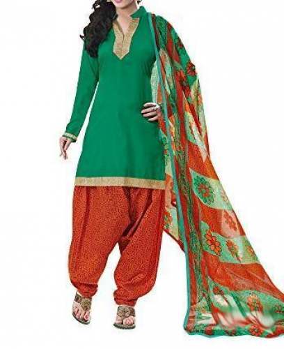 Ladies Cotton Patiala Suit by Sri Meena Textiles