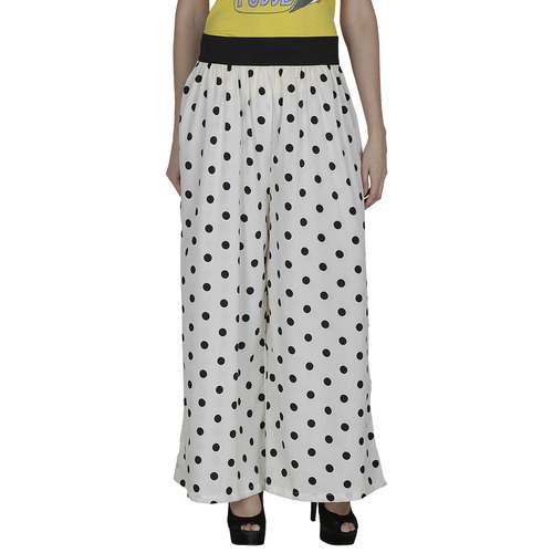 Ladies White Palazzo Pants