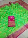 Balatani Hathi Print Silk Saree thumb 7