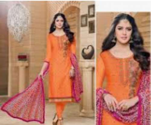 Shree Ramnath and Grandsons Clothing Chanderi Cotton Dress Material