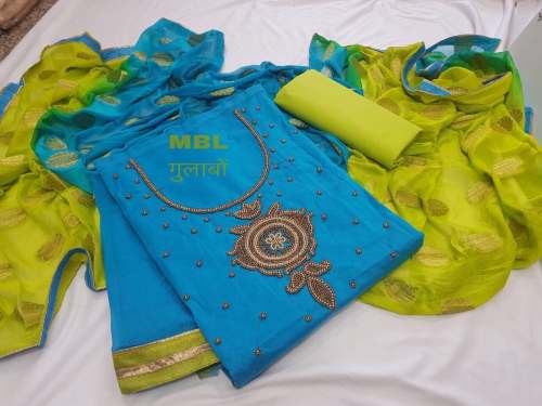 Chanderi Silk Dress material