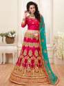 Designer Lehenga With Heavy Work and Fancy Lace thumb 8