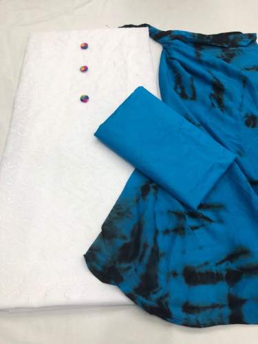 Fancy Chikan work Dress Material